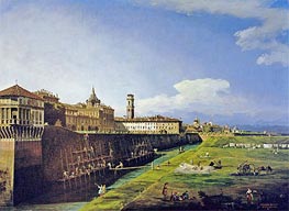 Bernardo Bellotto | View of Turin from the Gardens of the Palazzo Reale | Giclée Canvas Print
