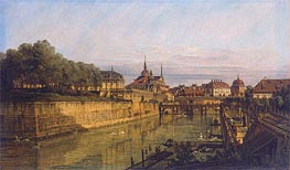 Bernardo Bellotto | Moat of Zwinger in Dresden | Giclée Canvas Print