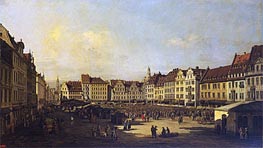 Bernardo Bellotto | Old Market-Place in Dresden | Giclée Canvas Print