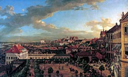 View of Warsaw from the Terrace of the Royal Castle | Bernardo Bellotto | Painting Reproduction