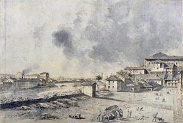 View of Parma, undated von Bernardo Bellotto | Papier-Kunstdruck
