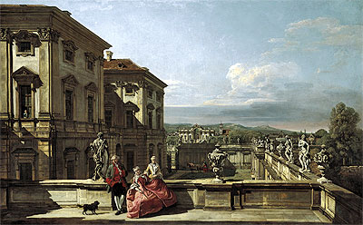 The Liechtenstein Garden Palace in Vienna Seen from the East, c.1759/60 | Bernardo Bellotto | Giclée Canvas Print