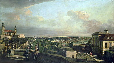 The Kaunitz Palace and Garden, Vienna, c.1759/60 | Bernardo Bellotto