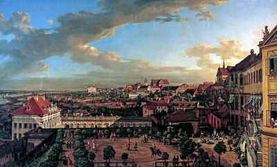 View of Warsaw from the Terrace of the Royal Castle, 1773 | Bernardo Bellotto | Giclée Leinwand Kunstdruck