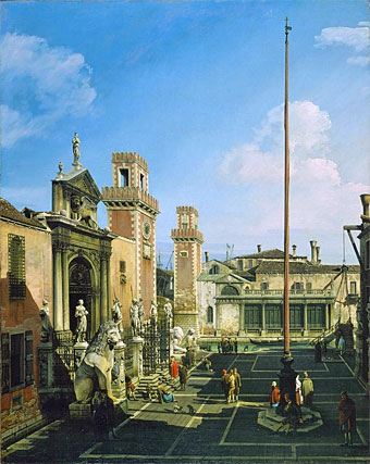 The Arsenal, Venice, c.1742 | Bernardo Bellotto | Giclée Canvas Print