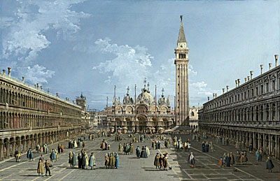 The Piazza San Marco, Venice, undated | Bernardo Bellotto | Giclée Canvas Print