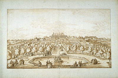 Bernardo Bellotto | View of Vienna (Belvedere Palace Gardens), undated | Giclée Paper Print