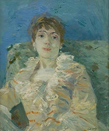 Mädchen auf Diwan | Berthe Morisot | Gemälde Reproduktion