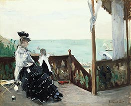 In a Villa at the Seaside | Berthe Morisot | Painting Reproduction
