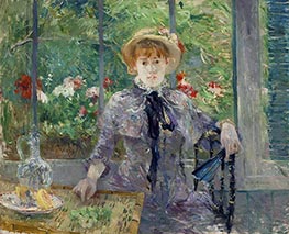 Der Psyche-Spiegel, 1881 von Berthe Morisot | Leinwand Kunstdruck