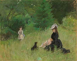 Im Park, c.1874 von Berthe Morisot | Papier-Kunstdruck