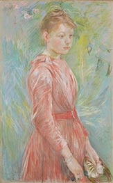Berthe Morisot | Girl in Rose Dress, 1888 | Giclée Paper Art Print