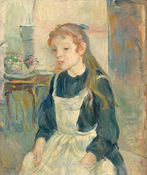 Junges Mädchen mit Schürze, 1891 | Berthe Morisot | Giclée Leinwand Kunstdruck