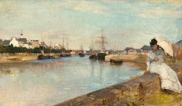 The Harbor at Lorient, 1869 | Berthe Morisot