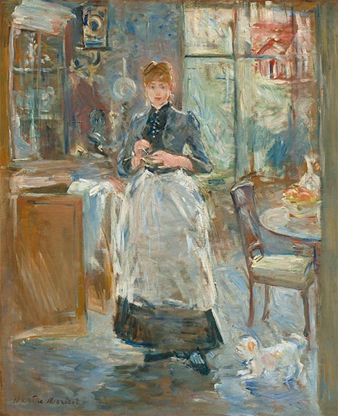 Im Esszimmer, 1886 | Berthe Morisot | Giclée Leinwand Kunstdruck