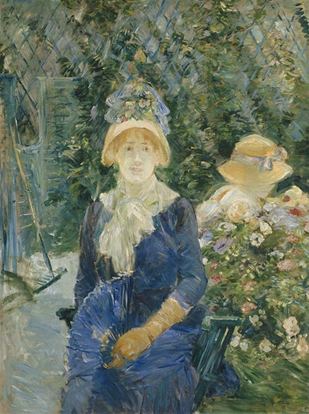Frau in Garten, c.1882/83 | Berthe Morisot | Giclée Leinwand Kunstdruck