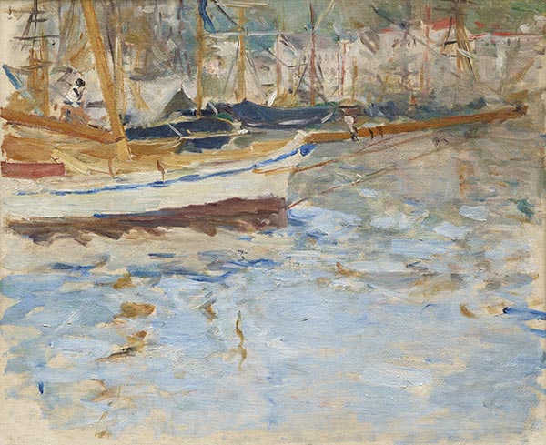 Der Hafen von Nizza, c.1881/82 | Berthe Morisot | Giclée Leinwand Kunstdruck