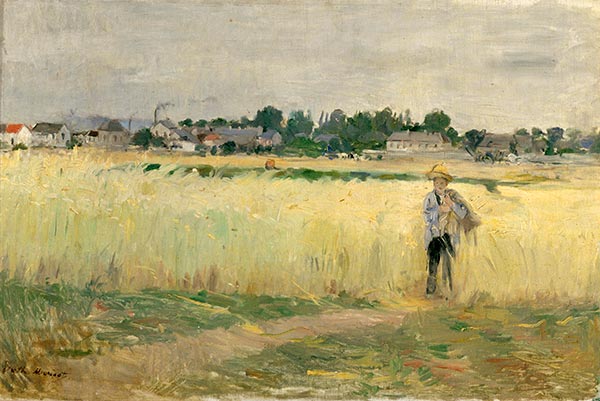 Im Weizen, c.1875 | Berthe Morisot | Giclée Leinwand Kunstdruck
