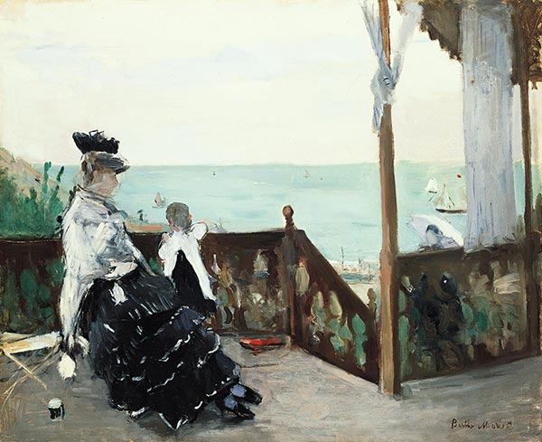 In a Villa at the Seaside, 1874 | Berthe Morisot | Giclée Canvas Print