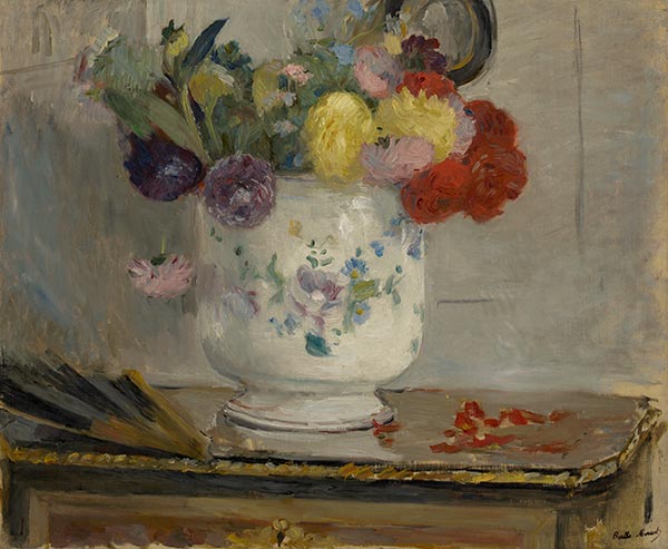 Dahlias, 1876 | Berthe Morisot | Giclée Canvas Print