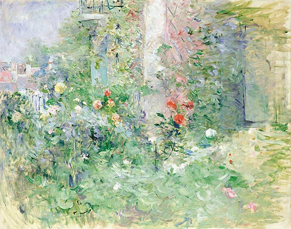 Berthe Morisot | Der Garten bei Bougival, 1884 | Giclée Leinwand Kunstdruck