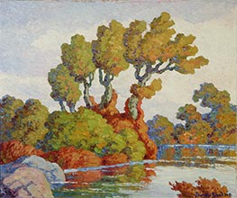 Birger Sandzén | Autumn Symphony (Smoky Hill River, Kansas), 1946 | Giclée Canvas Print