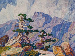 Near the Timberline, Rocky Mountains, Colorado, c.1919 von Birger Sandzén | Kunstdruck
