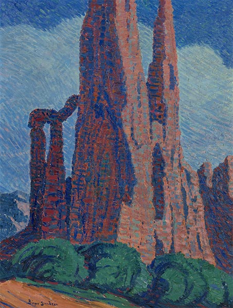 Birger Sandzén | Cathedral Spires II, 1919 | Giclée Canvas Print