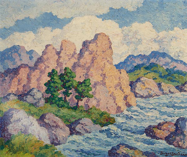 Bergbach, Boulder Canyon, Colorado, 1950 von Birger Sandzén | Giclée Leinwand-Kunstdruck