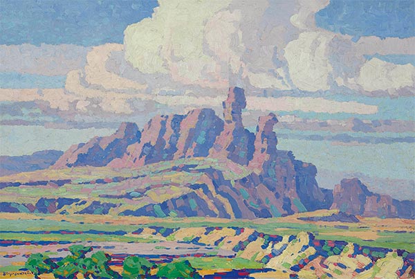 In den Vorgebirgen, n.d. von Birger Sandzén | Giclée Leinwand-Kunstdruck