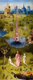Der Garten der Lüste Triptychon (linkes Bild), c.1490/00 von Hieronymus Bosch | Leinwand Kunstdruck