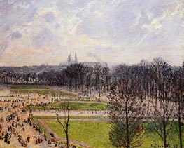 The Garden of the Tuileries on a Winter Afternoon, 1899 by Pissarro | Canvas Print