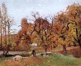 Pissarro | Autumn Landscape, near Louveciennes | Giclée Canvas Print