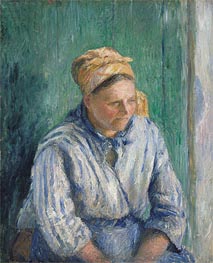 Washerwoman, 1880 von Pissarro | Leinwand Kunstdruck