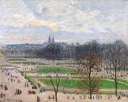 The Garden of the Tuileries on a Winter Afternoon, 1899 von Pissarro | Leinwand Kunstdruck