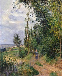 Cote des Grouettes, near Pontoise | Pissarro | Gemälde Reproduktion