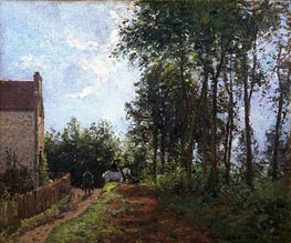 The Road Near the Farm, 1871 von Pissarro | Leinwand Kunstdruck