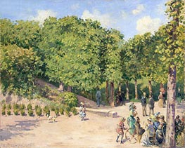 Town Park in Pontoise, 1873 von Pissarro | Leinwand Kunstdruck