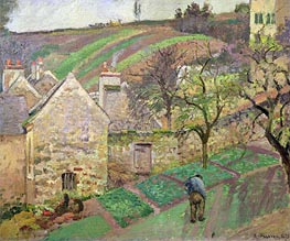 Hillside of the Hermitage, Pontoise | Pissarro | Painting Reproduction
