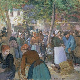 Poultry Market at Gisors, 1885 by Pissarro | Canvas Print