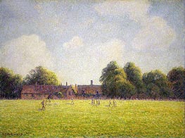 Hampton Court Green, 1891 von Pissarro | Leinwand Kunstdruck