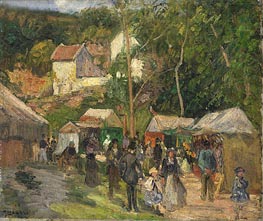 Festival at L'Hermitage | Pissarro | Painting Reproduction