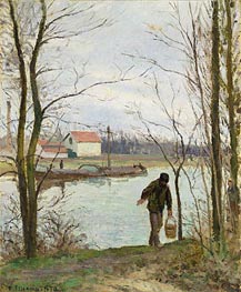 Banks of the Oise | Pissarro | Painting Reproduction