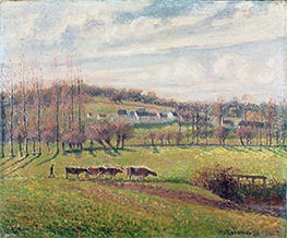 Summer Landscape, Eragny, c.1887/02 von Pissarro | Leinwand Kunstdruck