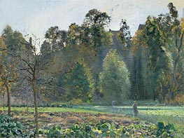 The Cabbage Field, Pontoise | Pissarro | Gemälde Reproduktion
