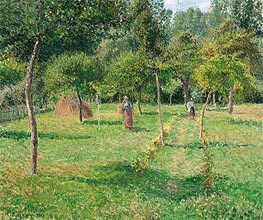The Orchard at Eragny, 1896 by Pissarro | Canvas Print