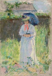 Woman with a Parasol, n.d. by Pissarro | Paper Art Print