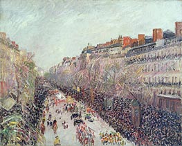 Pissarro | Mardi Gras on the Boulevards | Giclée Canvas Print