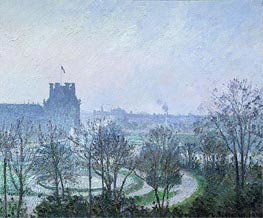 White Frost, Jardin des Tuileries, 1900 by Pissarro | Canvas Print