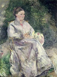 Portrait of Julie Velay, Wife of the Artist, c.1874 by Pissarro | Canvas Print